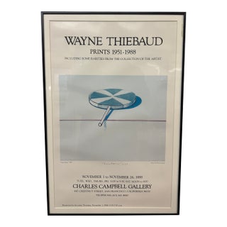 Wayne Thiebaud Poster Print for Art Show, Signed For Sale
