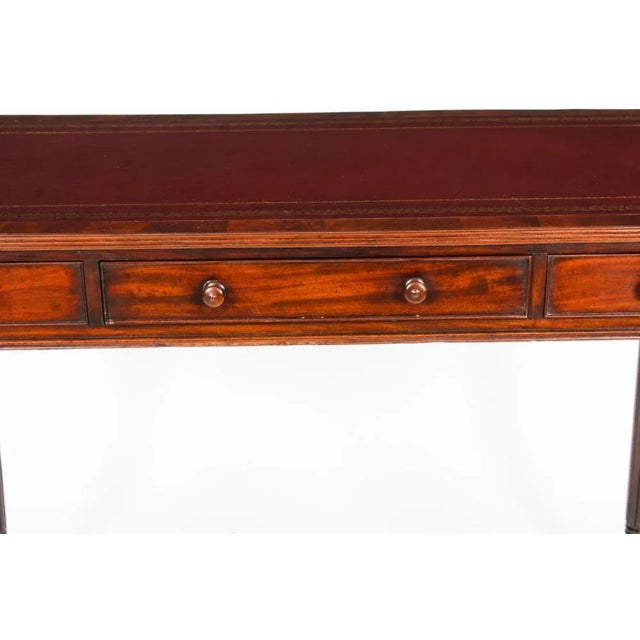 Gold Antique Victorian Gillows Writing Table, 1800s For Sale - Image 8 of 18