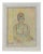 Sirio Pellegrini, Portrait, Pastel & Watercolor, 1975 For Sale