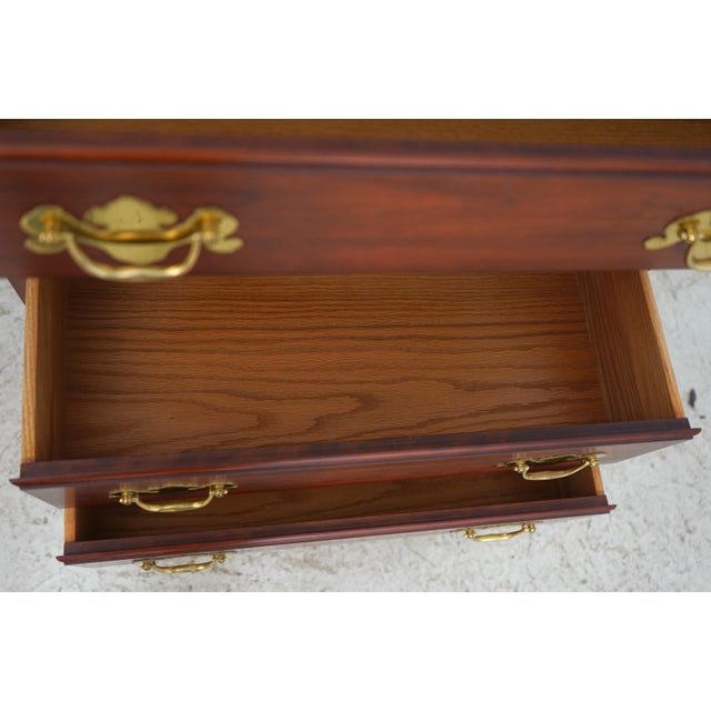 1990s Pair of Henkel Harris Cherry Nightstands For Sale - Image 5 of 18