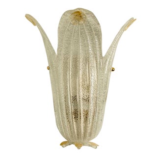 Murano Glass Wall Sconce in the style of Barovier & Toso, Italy, 1970s For Sale