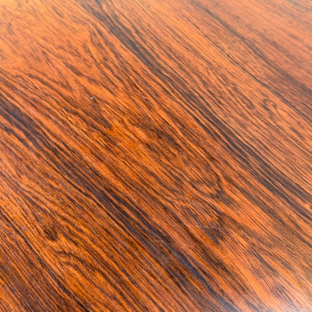 Wood Eames for Herman Miller LTR Side Table in Rosewood Low Table Rod Plywood & Chrome For Sale - Image 7 of 7