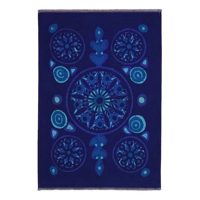 Mid-Century German Pop Art Screen Printed Wall Hanging by Traute Sänger, 1970s For Sale