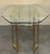Mid Century Modern Italian Geometrical Brass Dining Table with Glass Top For Sale - Image 14 of 18