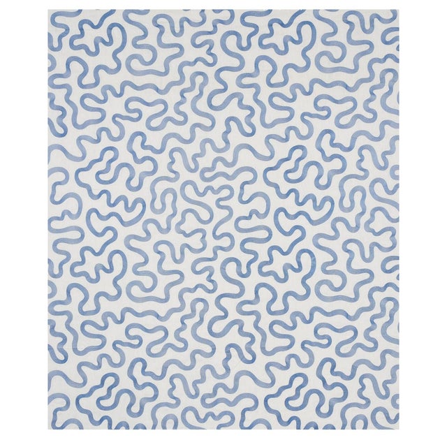 A modern take on a classic vermicelli pattern, Riley features a loose meandering motif embroidered in fine thread on a...