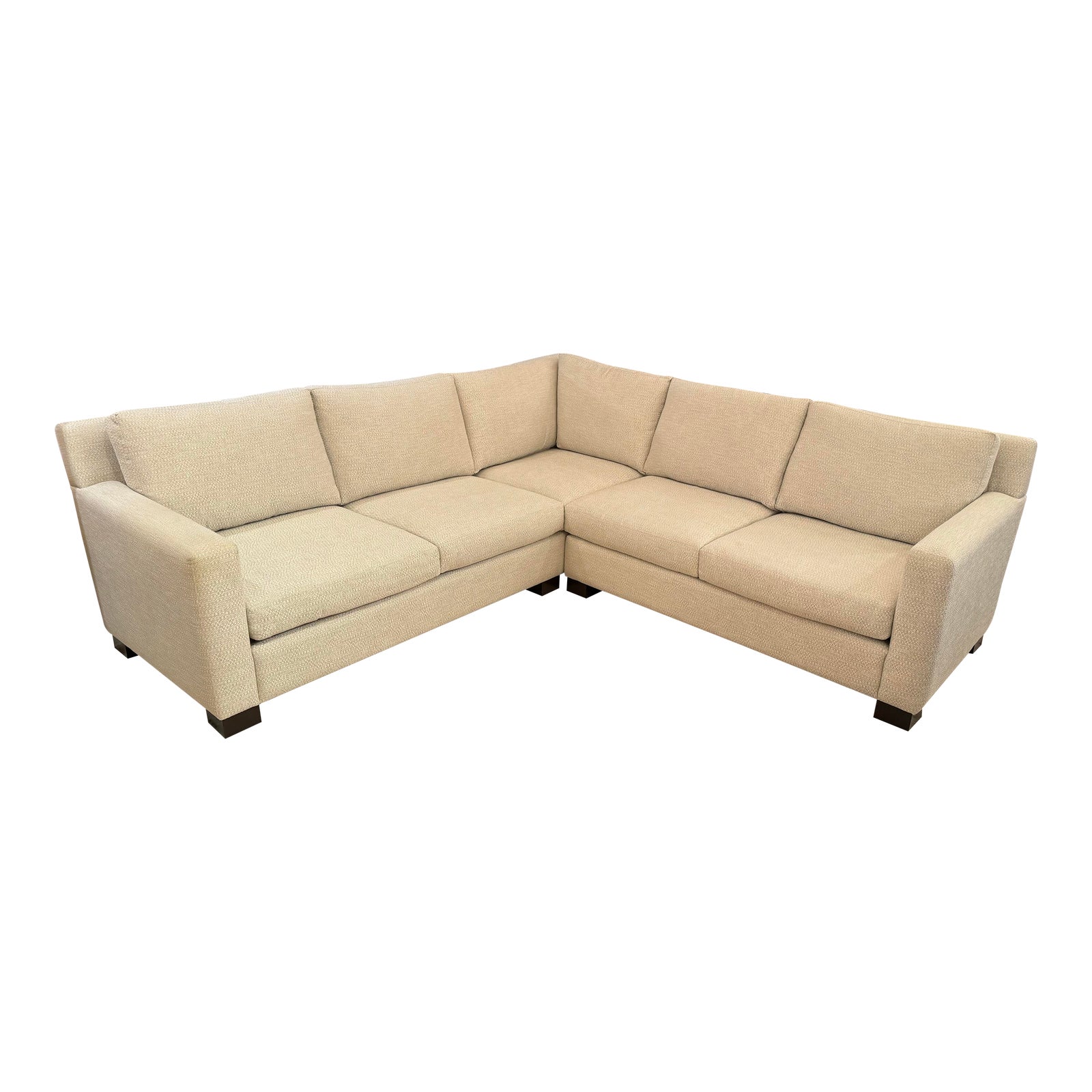 Burton James Custom Contemporary 2pc Sectional Chairish