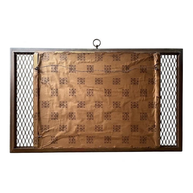 Capture the essence of 1950s tropical kitsch with this stunning large-scale flamingo lithograph. Published by Robert Stein...