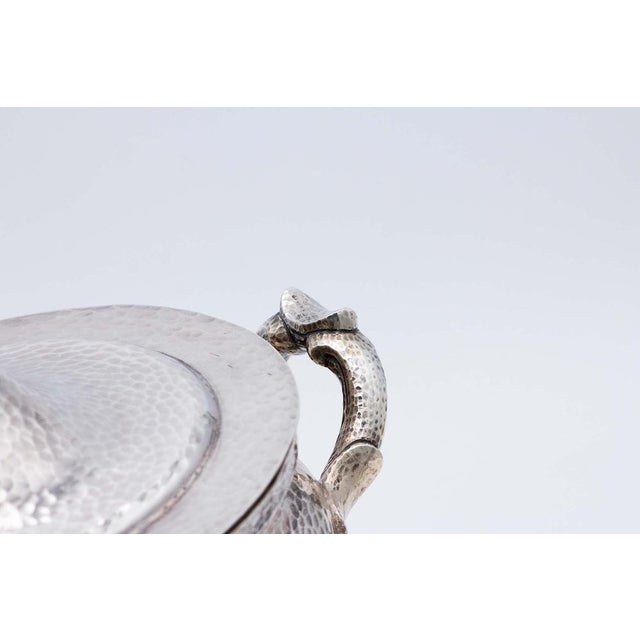 Hammered Silver Tureen with Tray For Sale - Image 3 of 6