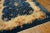 1930s Blue Navy Roses 4 Star Antique Chinese Art Deco Carpet 9' X 11'4" Knotted Wool Rug For Sale In New York - Image 6 of 14