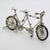 1970s Vintage Italian Handmade Genuine Silver and Rubber Tandem Bicycle Figurine, 1970s For Sale - Image 5 of 12
