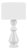 Matthew Izzo Home Colette White Ceramic Table Lamp With White Linen Drum Shade For Sale