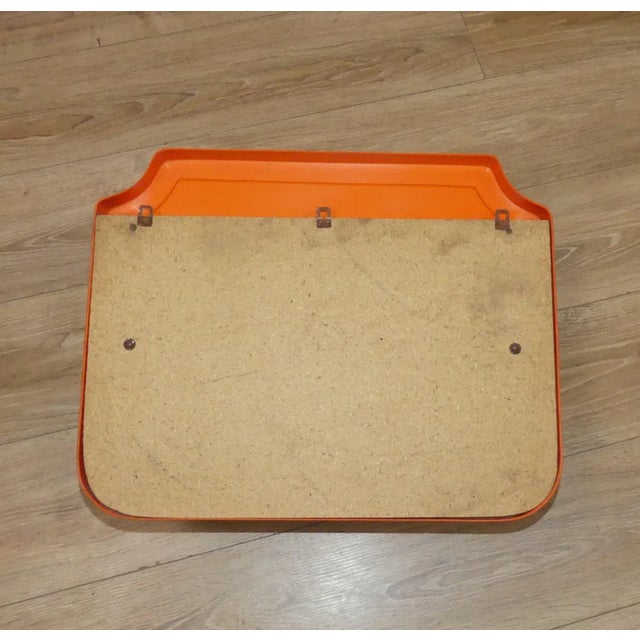 Plastic Space Age Orange Plastic Wall Shelf, 1970s For Sale - Image 7 of 14