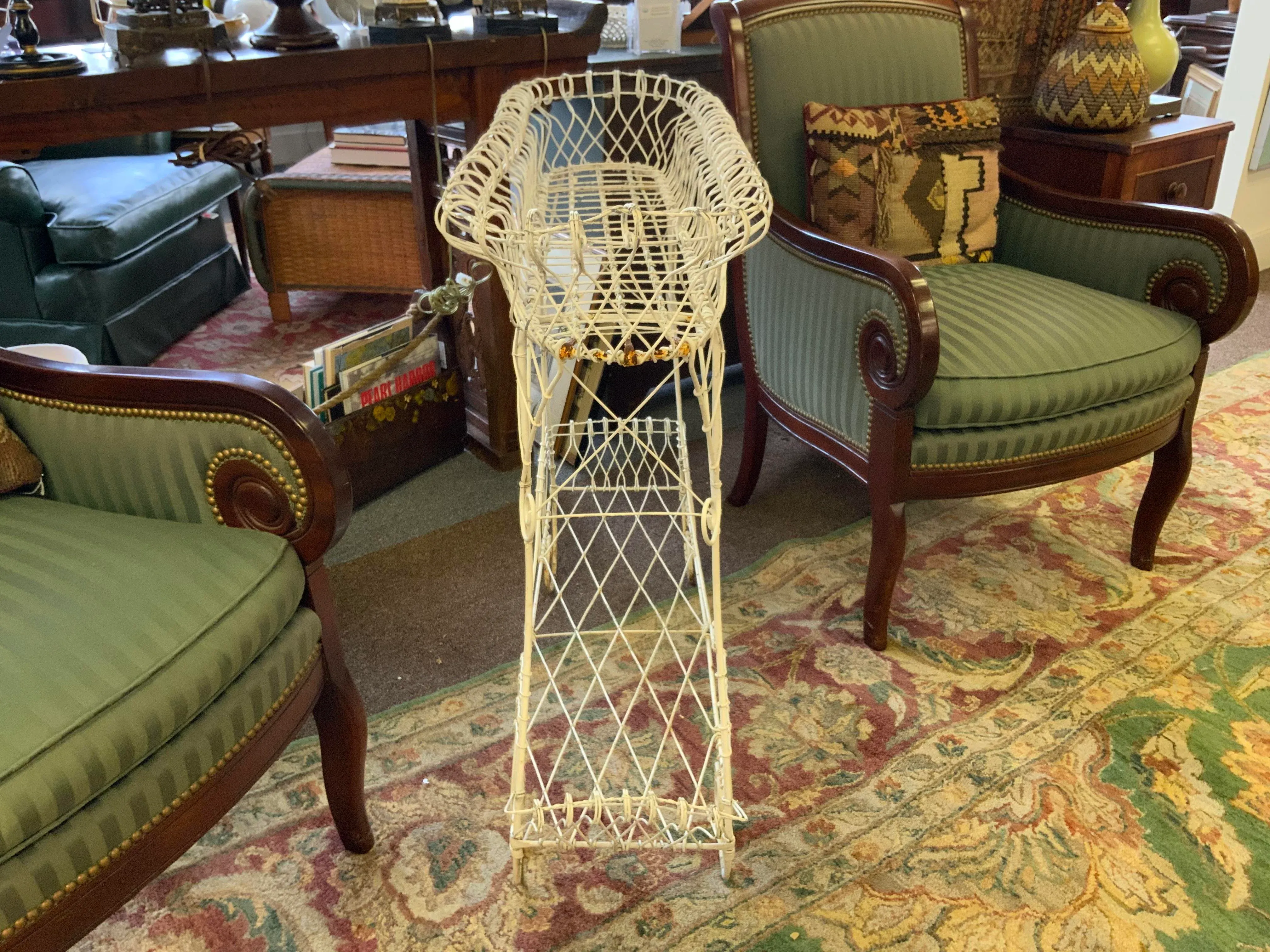 20th Century Wire Plant Stand | Chairish