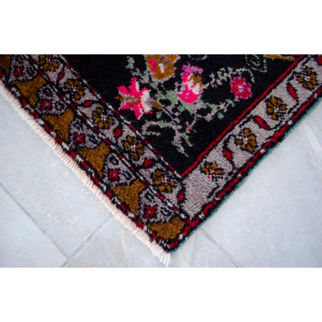 Red 1970s Small Rug, Entryway Rug, Bath Mat, Kitchen Decor, Turkish Rug, Doormat 22" X 38" For Sale - Image 8 of 13