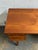 1960s Danish Teak Mid Century Modern Freestanding Desk With Bookshelf Back With Original Key For Sale - Image 4 of 9