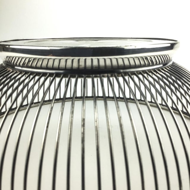 Metal Gorham Mid Century Wire Bread Basket For Sale - Image 7 of 8