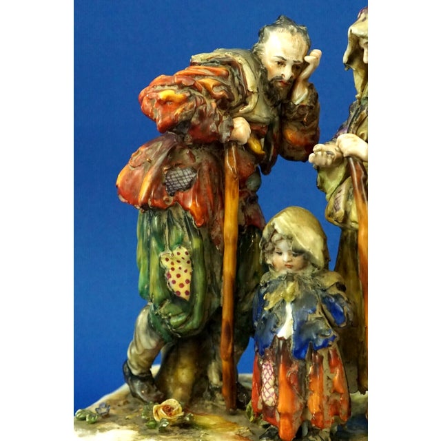 18th Century Porcelain Sculpture of a Beggars by Real Casa Ferdinandea Naples, Ginori Doccia, Italy For Sale - Image 17 of 18