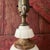 Italian Vintage Italian Marble & Alabaster Urn Lamp 13" Elegant Design With Brass Accents For Sale - Image 3 of 18
