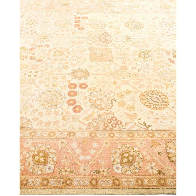 Solo Rugs Vintage Traditional Hand Knotted Wool Area Rug, Ivory - 6'1" X 8'7" For Sale - Image 4 of 9