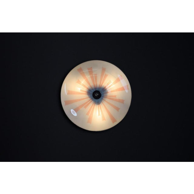 1950s Mid-Century Modern Glass Wall Light, 1958 For Sale - Image 5 of 9