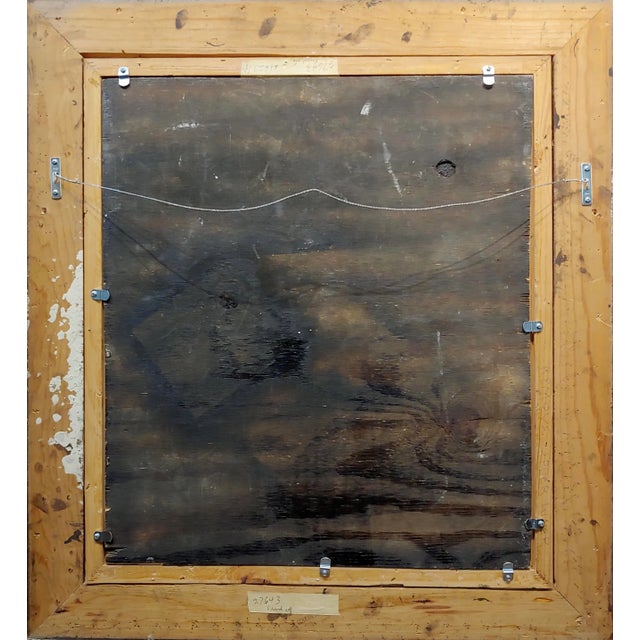 17th Century Italian Old Master-Madonna Surrounded by Saints -Oil Painting For Sale - Image 11 of 12