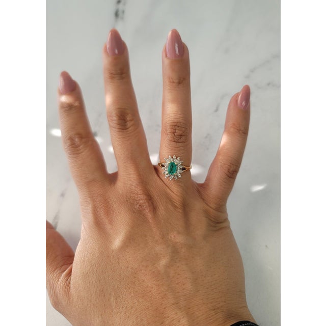 ♥ Product Summary ♥ Main Stone: Emerald & Diamond Approx. Emerald Carat Weight: 1.00cttw Diamond Color: H/I Diamond...