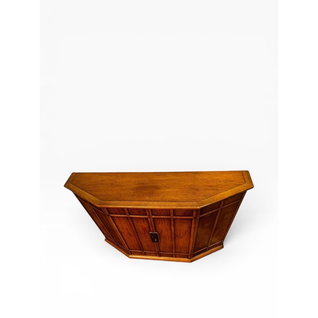 1960s John Van Koert for Drexel 2-Door Walnut Cabinet For Sale - Image 9 of 14