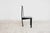 Postmodern Dining Chairs in Lacquered Wood and Black Faux Leather, 1980s, Set of 4 For Sale - Image 13 of 16