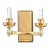 Storia Sconce in Gold Finish For Sale