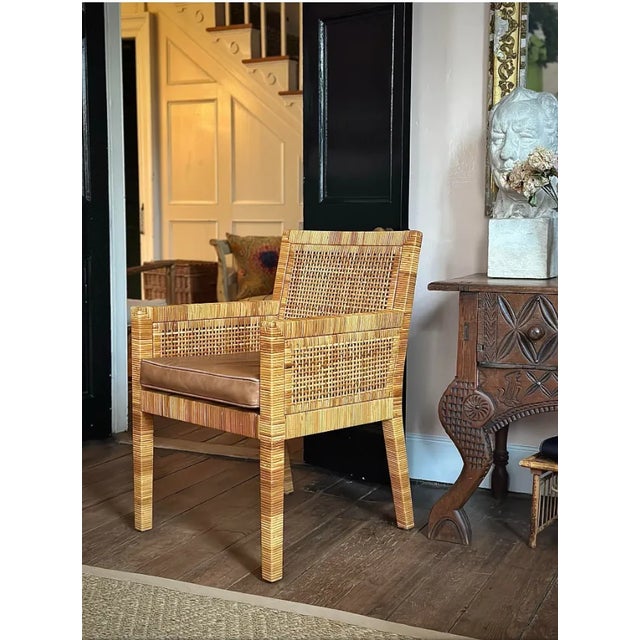 Bielecky Brothers Bielecky Brothers, Inc Rattan Dining Chairs For Sale - Image 4 of 12