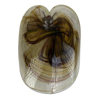 Vintage Glass Wall Lamp by Per Lütken for Holmegaard, Denmark, 1970s For Sale