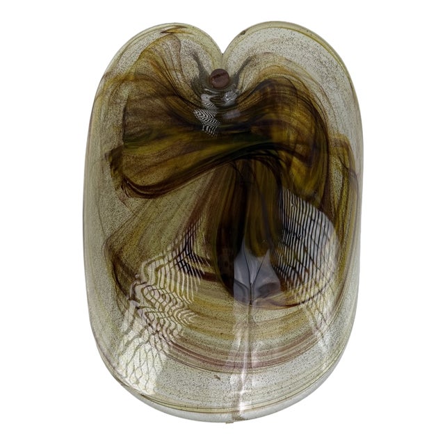 Vintage Glass Wall Lamp by Per Lütken for Holmegaard, Denmark, 1970s For Sale