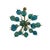 Sputnik Lamp with Murano Turquoise Bubbles, 1960s For Sale - Image 3 of 8