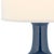 The Lamp is sure to illuminate any room with elegance and style. it's classic gourd body of royal navy blue glazed ceramic...