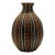 Vintage Handcrafted Tribal-Inspired Ceramic Vase With Geometric Motifs For Sale