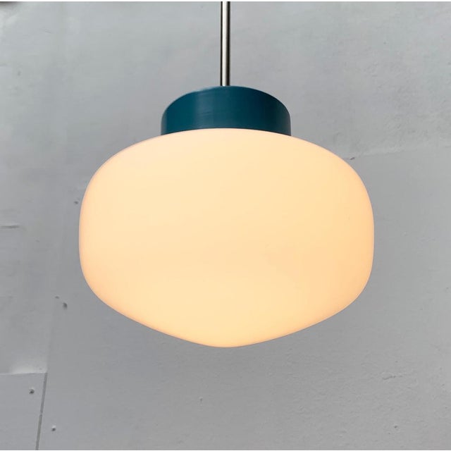Mid-Century Czech Minimalist Pendant Lamp, 1960s For Sale - Image 14 of 18