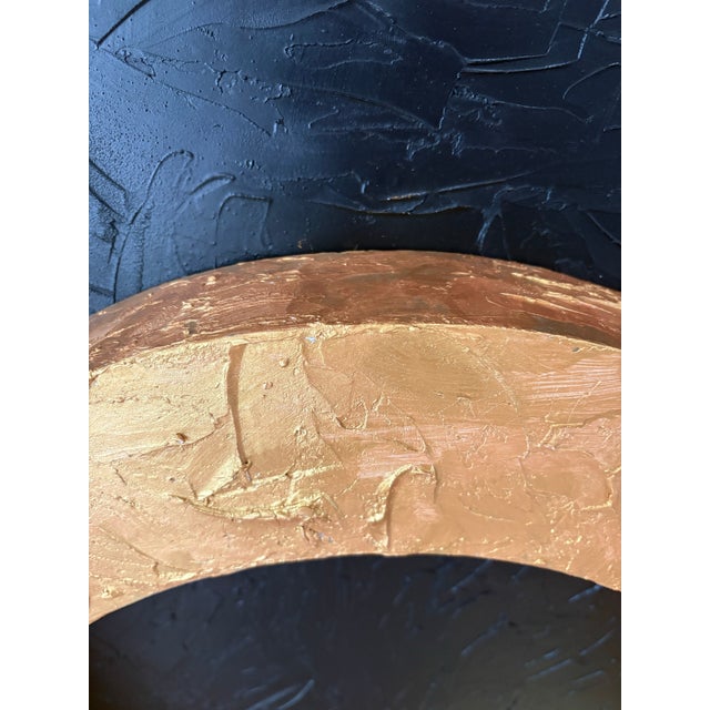 Life – Original Abstract Mixed-Media Painting in Large Antique Gold Frame For Sale - Image 12 of 12