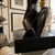 Ebony 1960s Ebonized Oak Sculptural Figural Table Lamp by Yasha Heifetz For Sale - Image 8 of 8