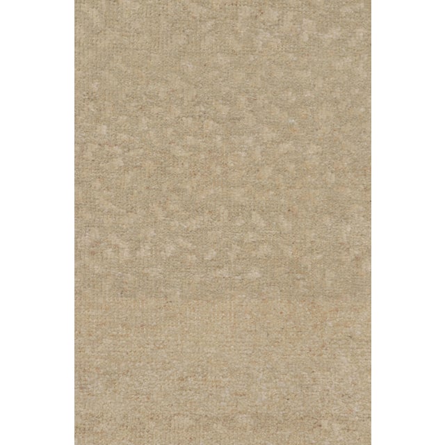 Rug & Kilim’s Oversized Contemporary Textural Solid Rug in Beige Tones - 11x15 For Sale In New York - Image 6 of 8
