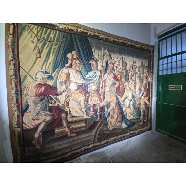 17th Century French The Family of Darius Before Alexander Tapestry from Aubusson For Sale - Image 14 of 16