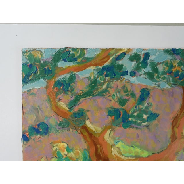 Contemporary Expressionist Forest Stream Landscape Painting For Sale - Image 4 of 7