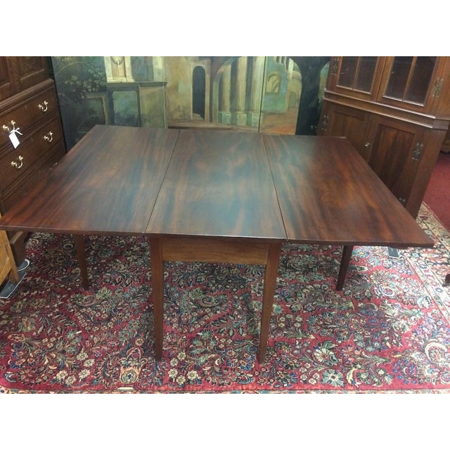 Antique Drop Leaf Table, Dining Table Mahogany For Sale - Image 6 of 9