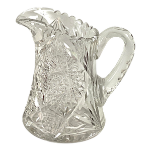 Large Late 19th Century Cut Glass Pitcher