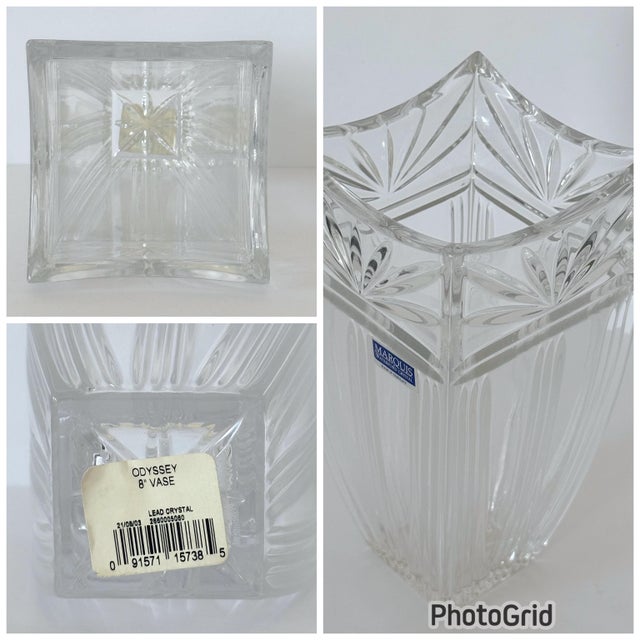 Marquis Vase, Waterford Cut Crystal; Odyssey 8" Vase; Germany For Sale - Image 16 of 17
