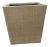 Made Goods Pigeon & Poodle Maranello Beige/White Abaca Wastebasket For Sale