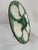 Green 1920s Antique French Longchamp Majolica Green and White Oyster Plate For Sale - Image 8 of 14