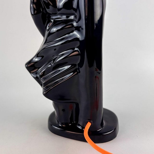 Vintage Detective Ceramic Table Lamp, 1980s For Sale - Image 11 of 18