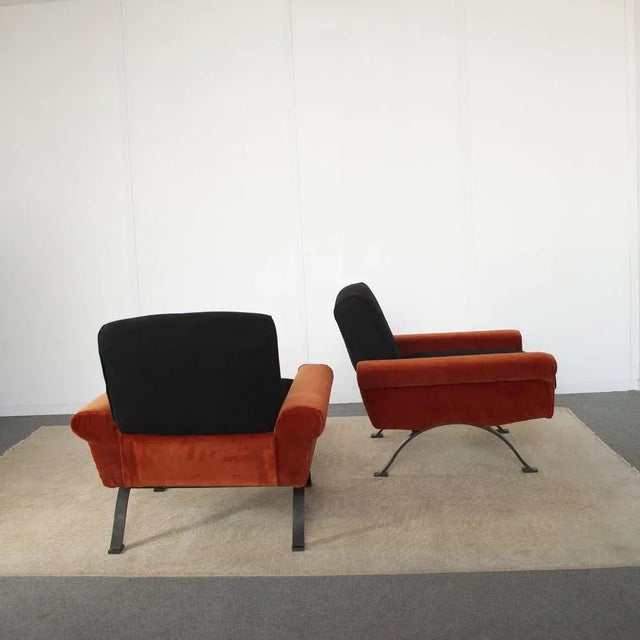 1960s Set of Armchairs by Sergio Saporiti for Saporiti Besnate Italia Brothers, 1960s For Sale - Image 5 of 10