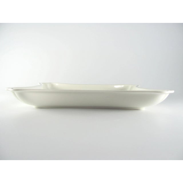 Contemporary Vintage Chinoiserie Blue & White Square Catch All Dish For Sale - Image 3 of 4