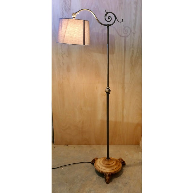 Mid-Century Rams Head Tilting Floor Standing Reading Lamp by David Hunt, 1960s For Sale - Image 9 of 11